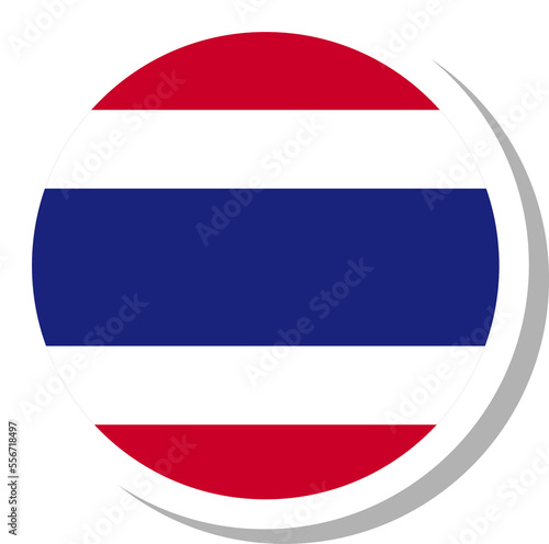 Free Download Thailand flag circle shape, flag icon. - GFXLoad