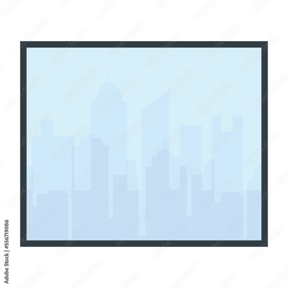 A flat icon of photo frame 