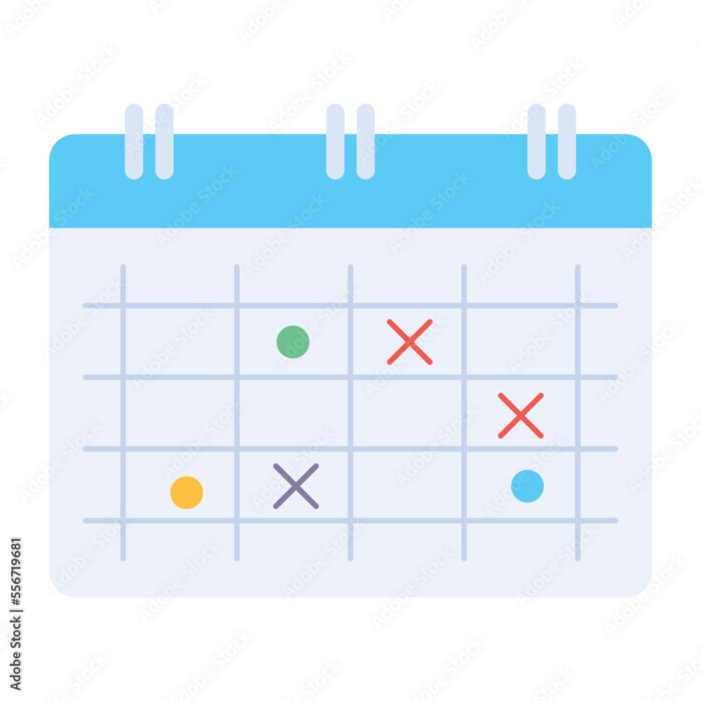 Flat vector icon of a reminder Flat vector icon of a reminder