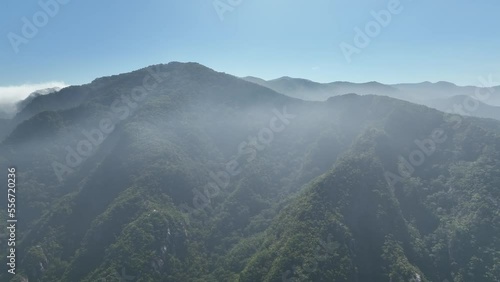 Drone video of Jebibong Peak in Woraksan National Park, Korea 02 photo