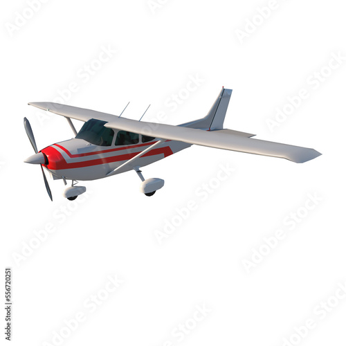 Fototapeta Naklejka Na Ścianę i Meble -  Light aircraft 2-Perspective F view png