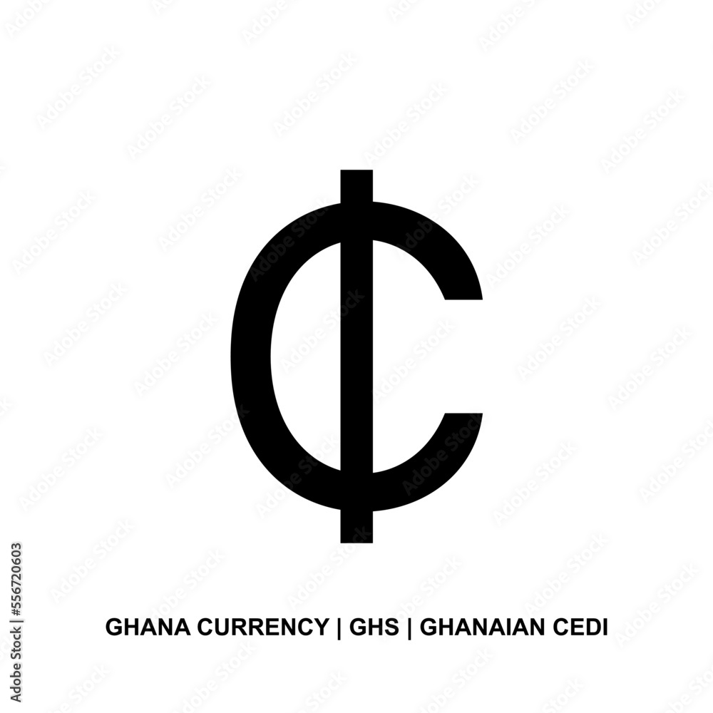 Ghana Currency Icon Symbol Ghanaian Cedi GHS Sign Vector ghana-currency-icon-symbol-ghanaian-cedi-ghs-sign-vector