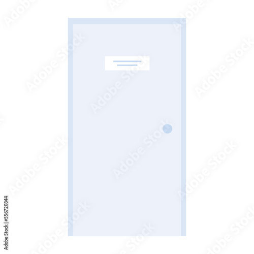 Flat vector icon of door