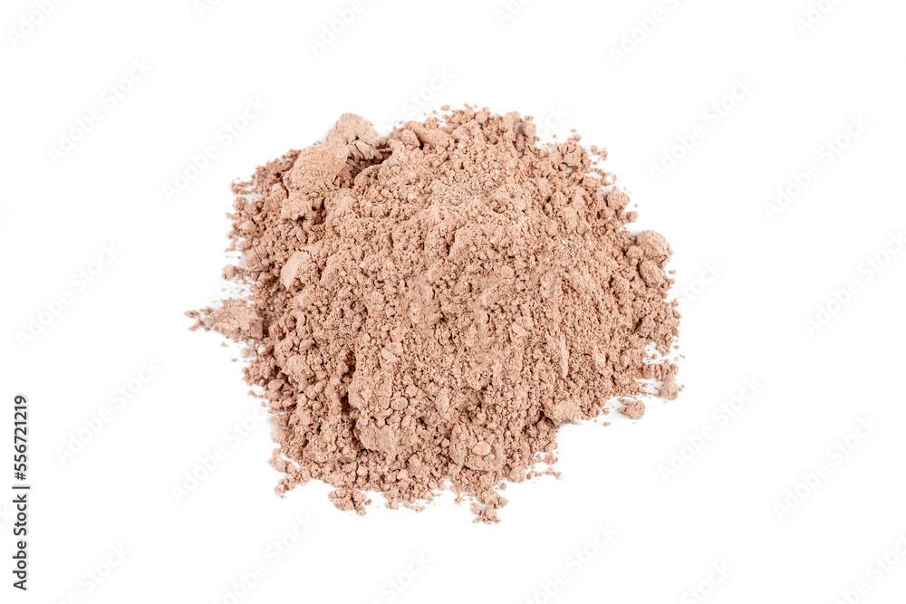 Pile of ultra-ventillated brown clay in close-up. Pile of ultra-ventillated brown clay in close-up.
