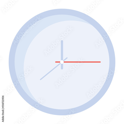 Grab this flat icon of timepiece