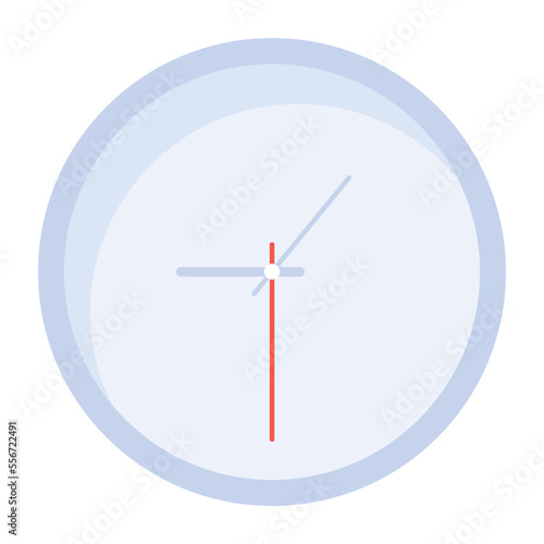 Grab this flat icon of timepiece