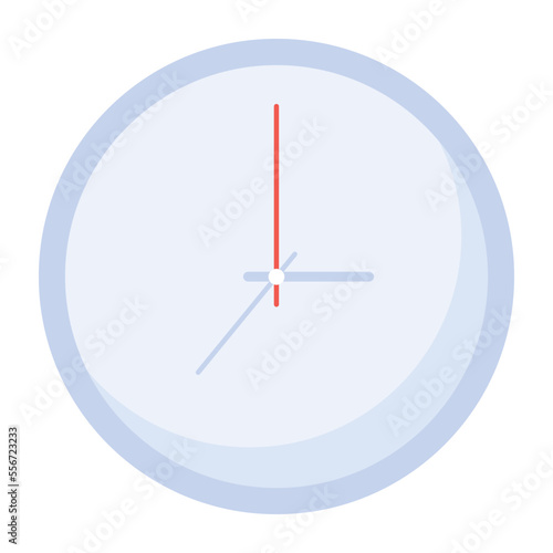 Grab this flat icon of timepiece