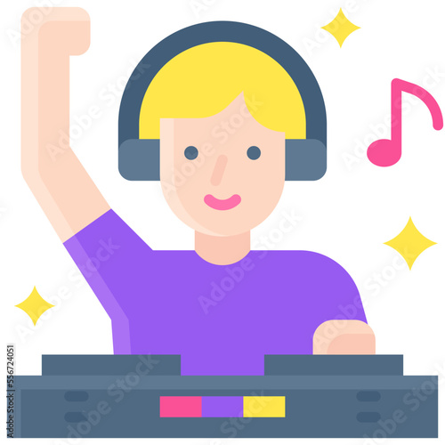 Dj boyicon, New year realated vector