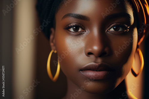 illustration of African American and black ethnicities in empowerment roles, generative ai