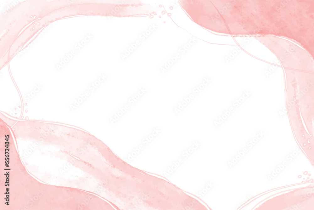 Fototapeta premium hand painted watercolor splash pink pastel abstract background