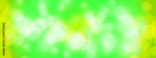 Abstract festive bokeh light background. Green bokeh lights, Holiday concept and celebration background. 