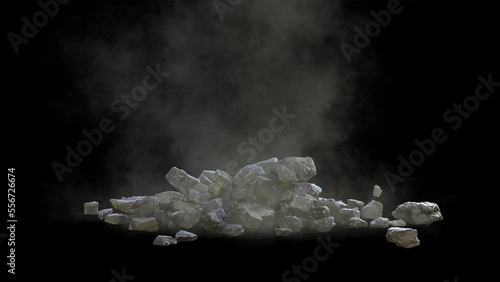 Falling Rocks 2 on Alpha Channel