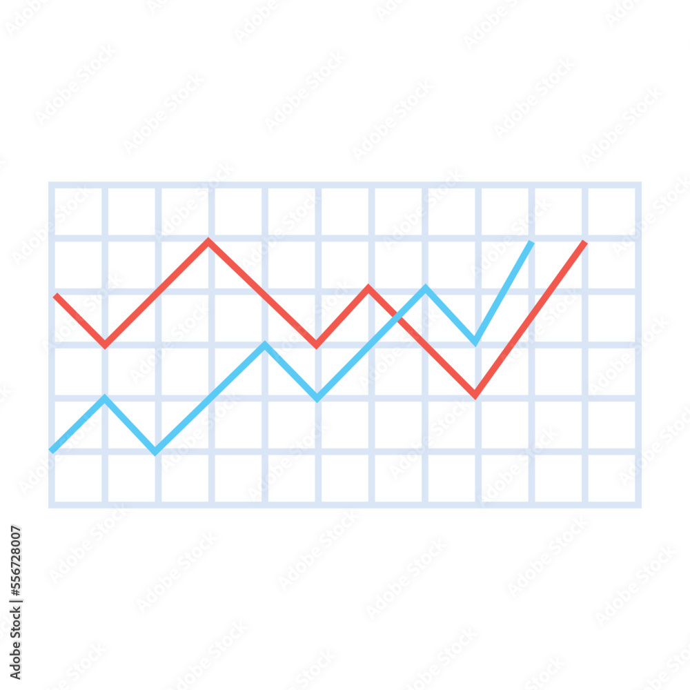 Modern icon of data analysis in flat style Modern icon of data analysis in flat style