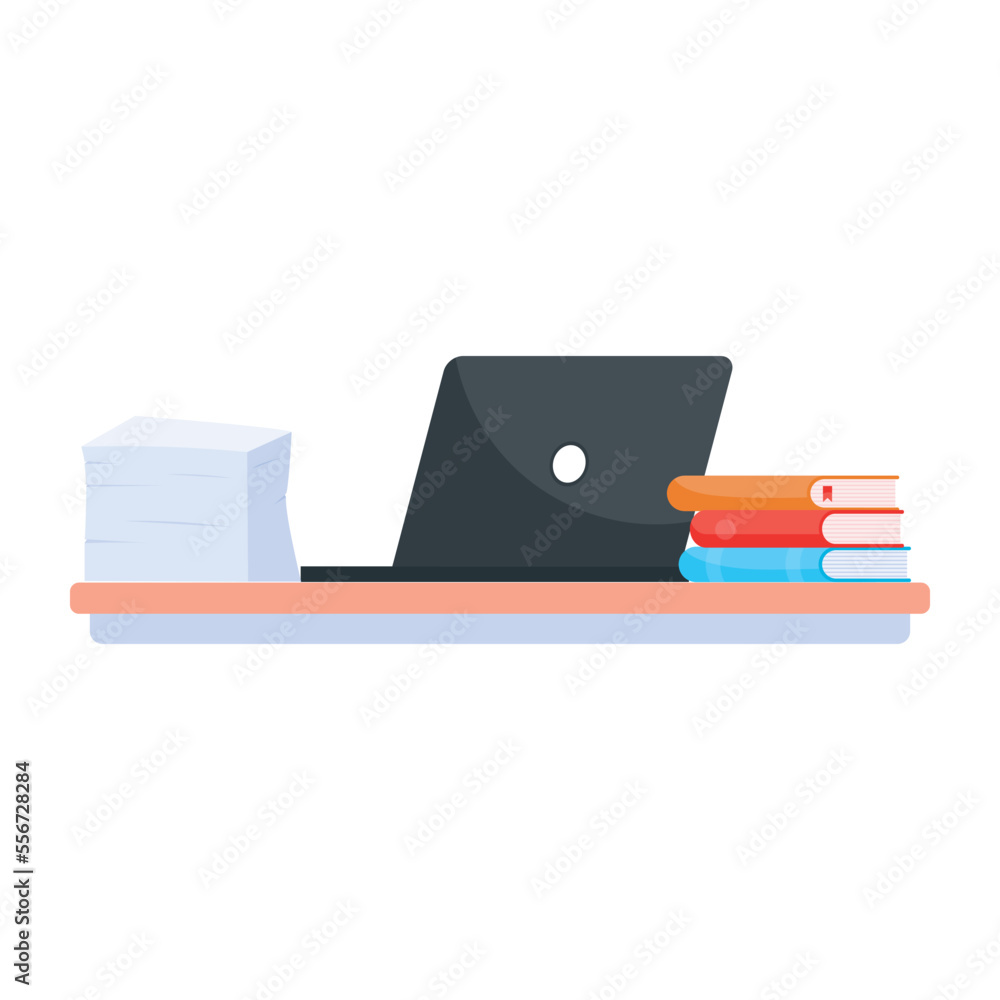 Flat icon denoting books Flat icon denoting books