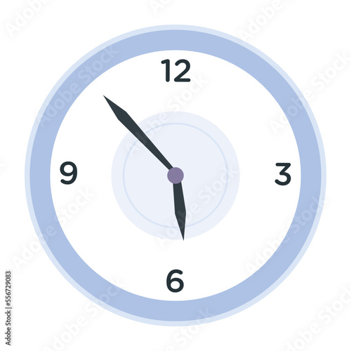 Grab this flat icon of timepiece