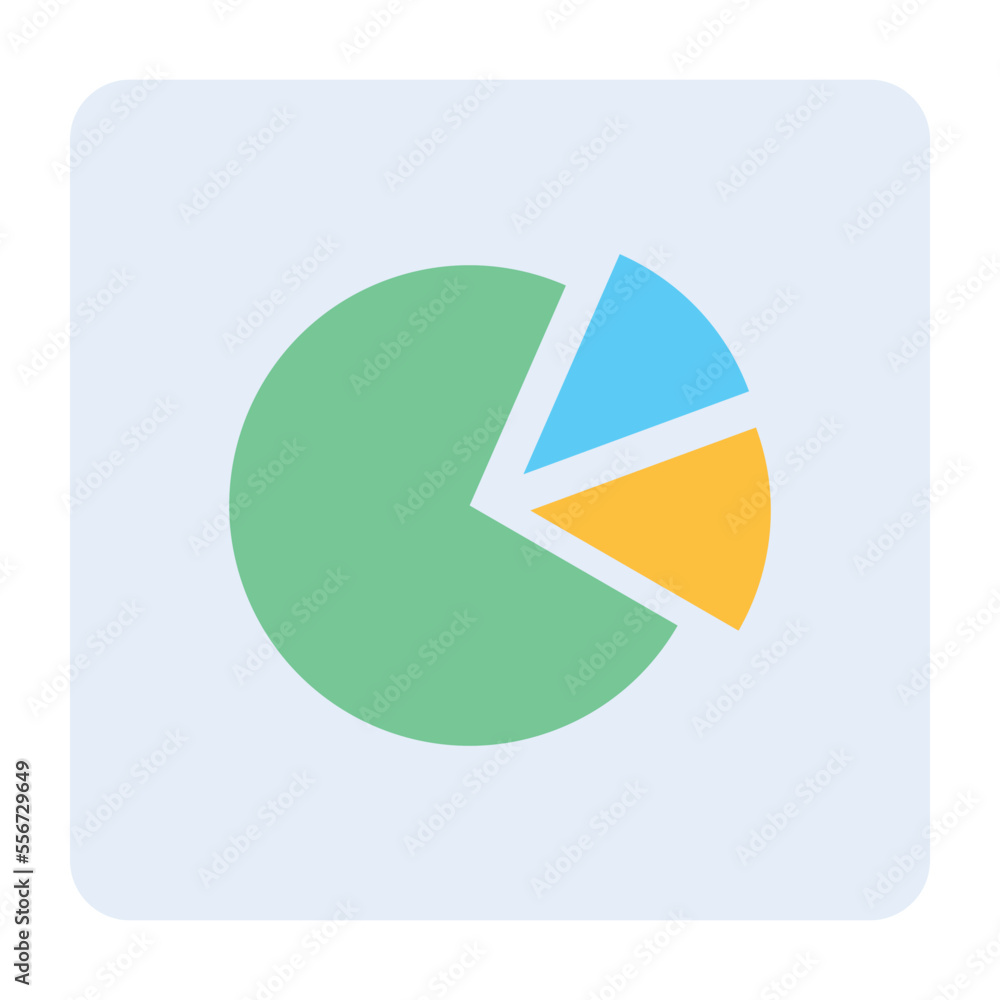 Modern icon of data analysis in flat style Modern icon of data analysis in flat style