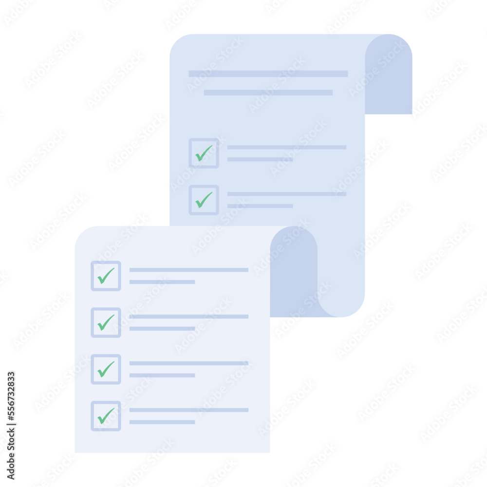 Modern flat vector of a document Modern flat vector of a document