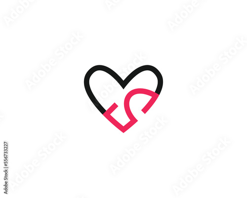creative letter MS logo design vector template