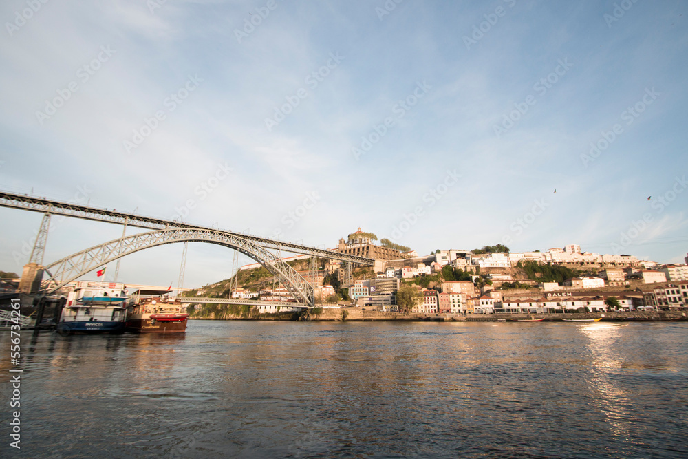 Naklejka premium port from the river