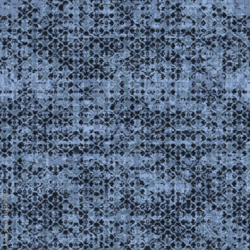 Trendy Seamless pattern in patchwork style. Embroidered print for carpet, rug, scarf, cloth, textile, wallpaper, wrapping paper. Ethnic and tribal motifs. Handwork. Vector illustration. Tile design.