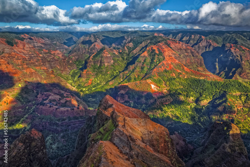 View from Waimea Canyon Lookout, Waimea Canyon State Park; Kauai, Hawaii, United States of America photo