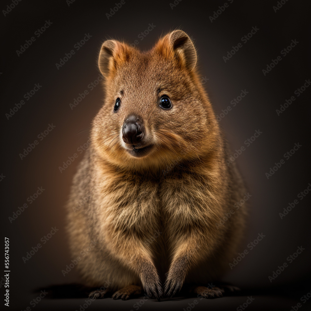 Obraz premium a close up portrait of a cute quakka