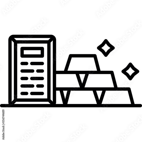 Gold Bars Icon