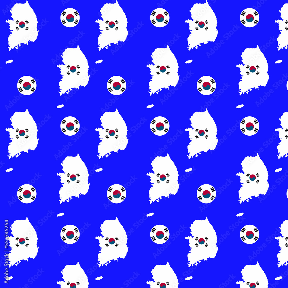 Background with the country of Korea and the national flag. Background with the country of Korea and the national flag.