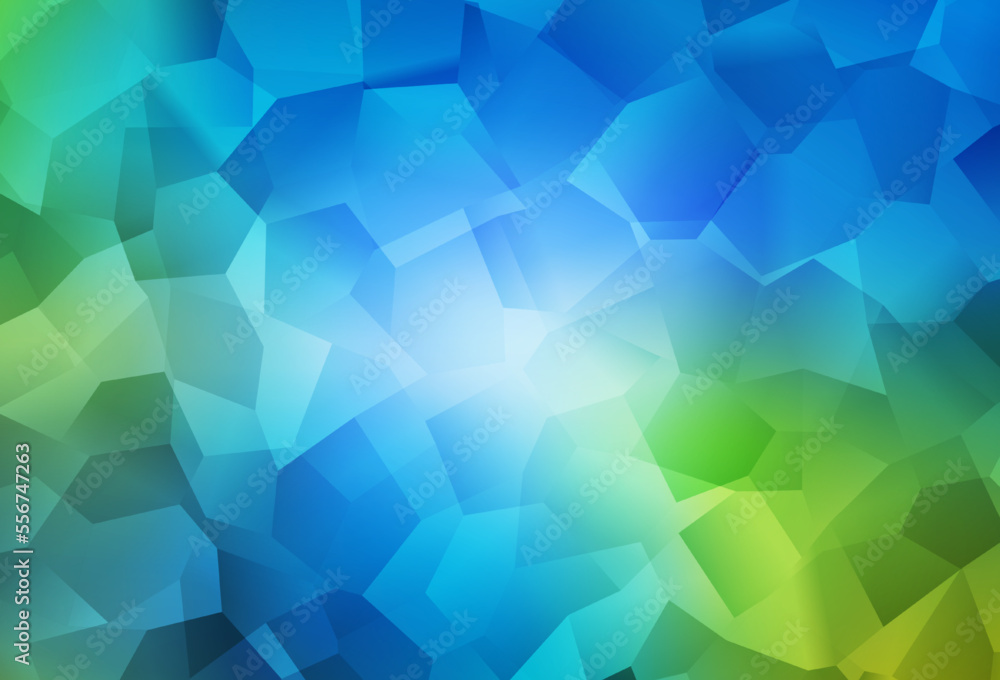 Light Blue, Green vector background with abstract shapes. Light Blue, Green vector background with abstract shapes.