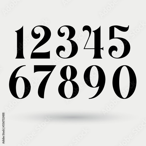 Math numbers vector illustration