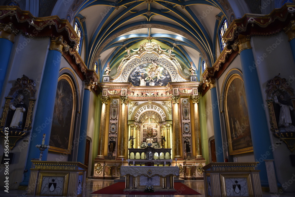 Chapelle baroque à Lima. Pérou