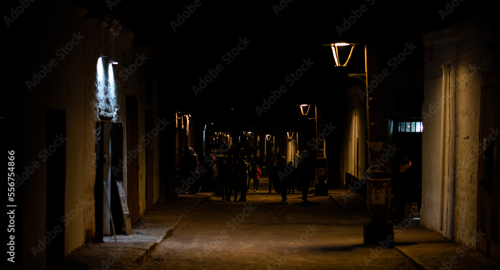 street in the night San pedro de atacama