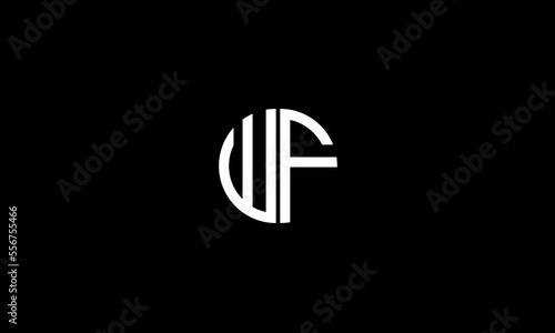 WF, FW, W, F abstract letters logo monogram