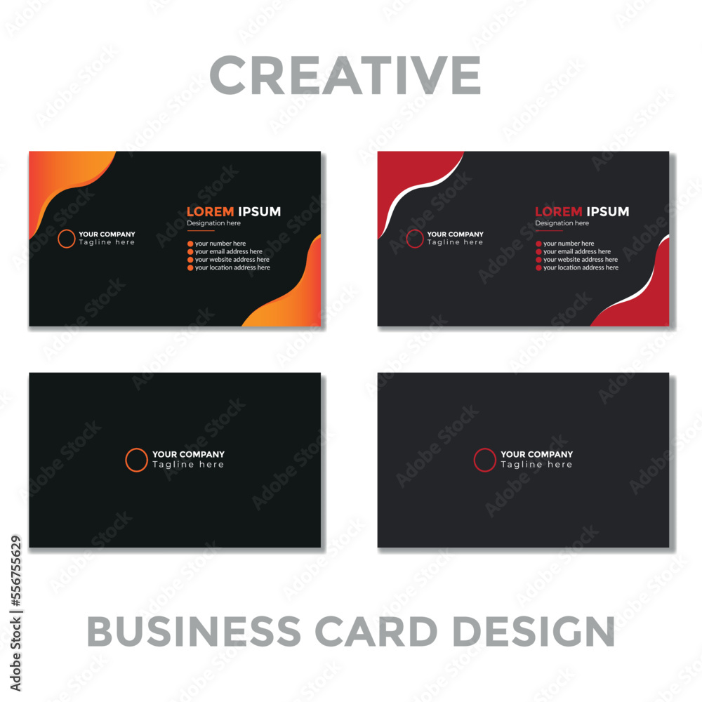 Simple, Creative, Organic Business Card Design Template