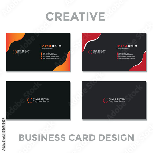 Simple, Creative, Organic Business Card Design Template