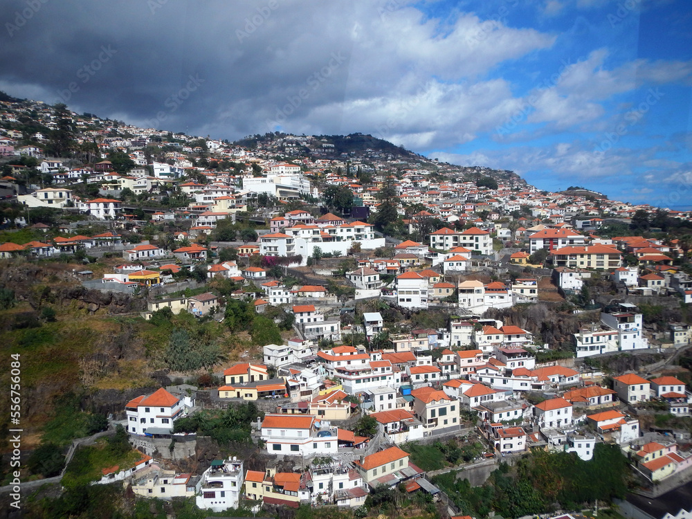 View of Camara de Lobos on the island of Madeira
