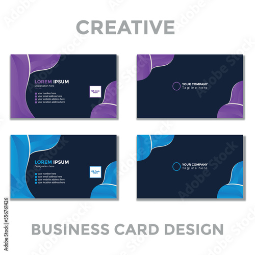 Creative, Modern & Organic Business Card Design Template