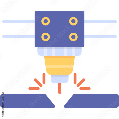 Laser Cutting Machine Icon