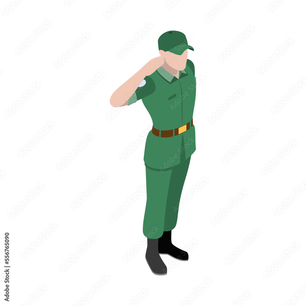 Army Soldier Salute Composition Army Soldier Salute Composition