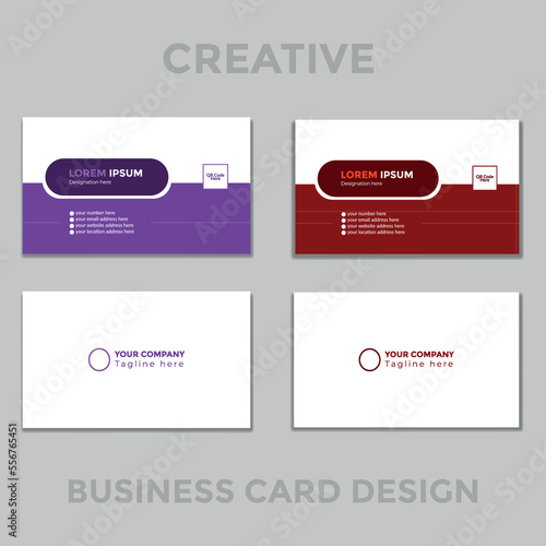 Simple, Modern, Creative, Corporate Business Card Design Template