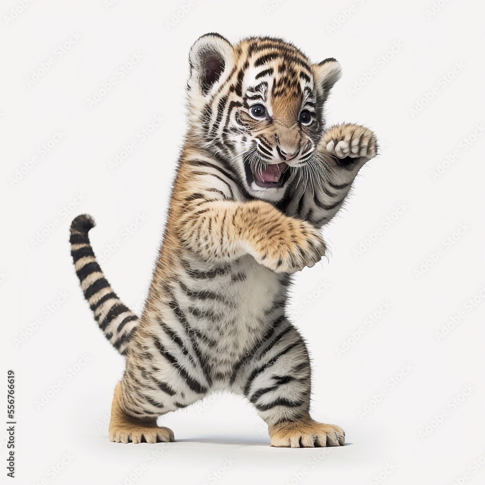 Obraz premium Tigerbaby, made by Ai, künstliche Intelligenz, Ai-Art