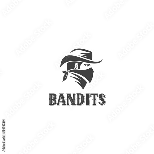 COWBOY BANDITS VECTOR ILLUSTRATION LOGO 