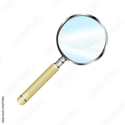 magnifying glass isolated on white