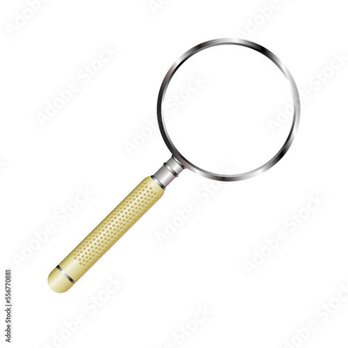 magnifying glass isolated on white