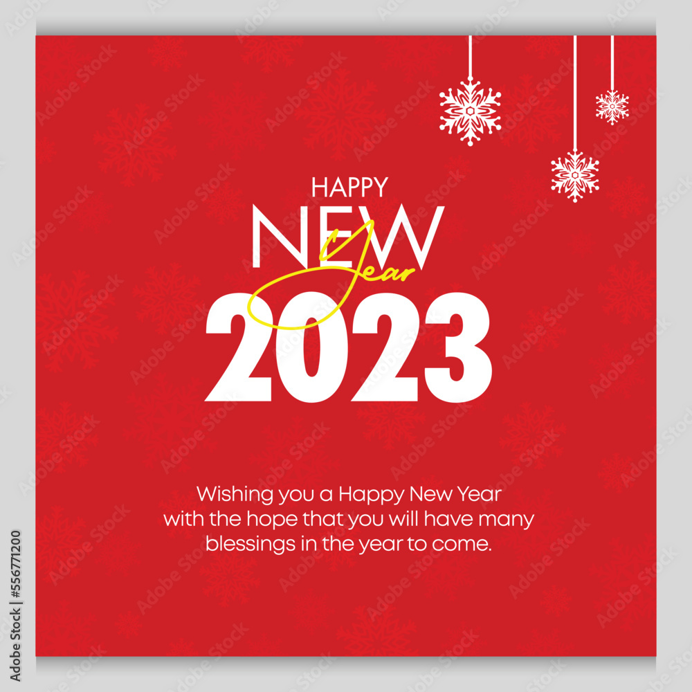 Happy New Year 2023  Greeting Card