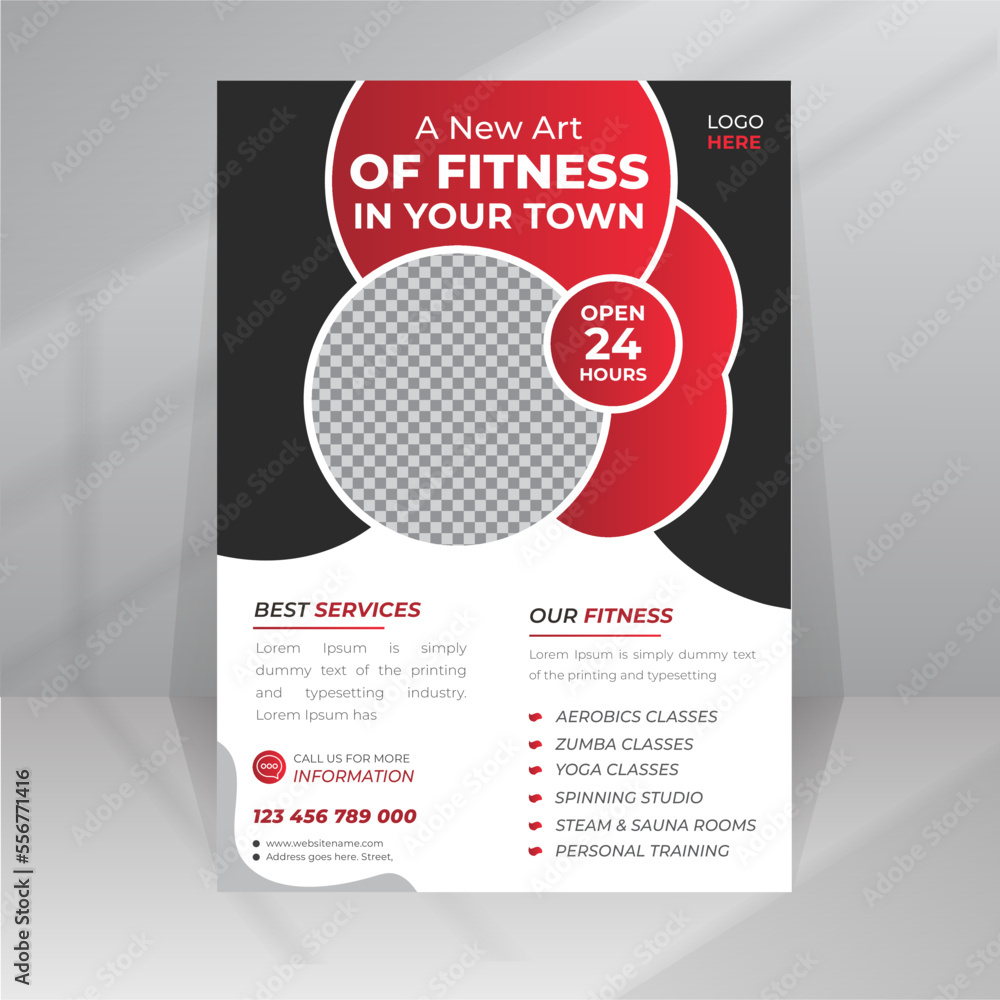 Modern Gym and Body Fitness agency template design Modern Gym and Body Fitness agency template design
