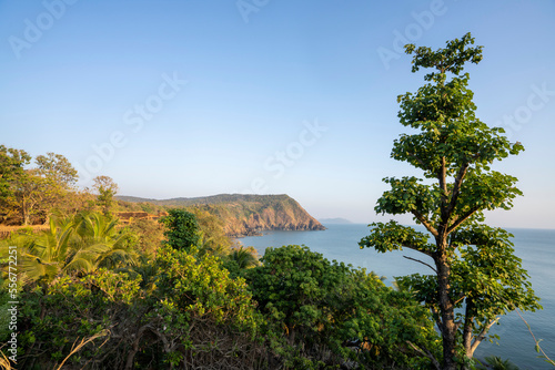 Coastal view from ramparts, Cabo de Rama Fort; South Goa, Goa, India photo