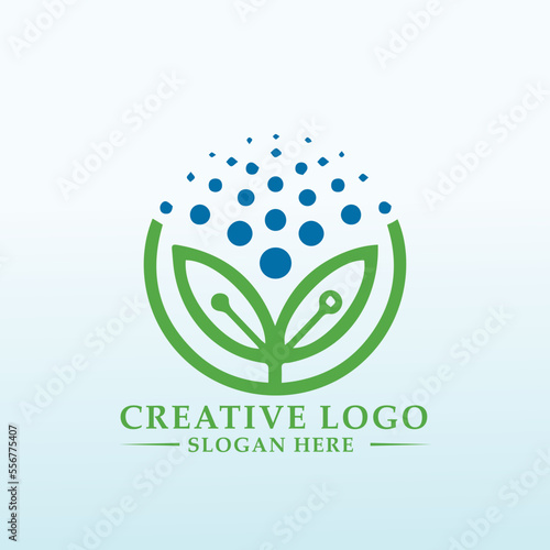 Design a logo for an agricultural company with international growth