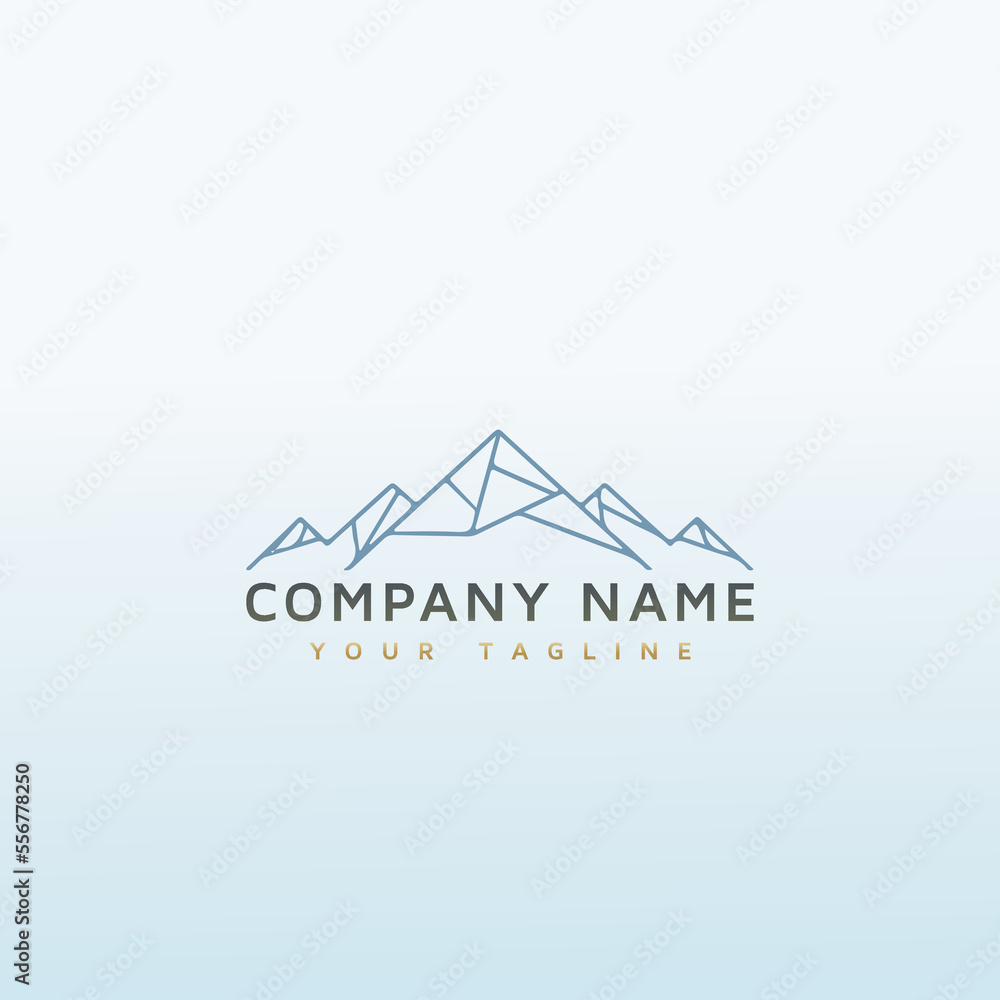 mountain vector logo design idea mountain vector logo design idea