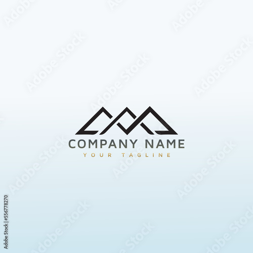 mountain vector logo design idea